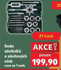 Kaufland Sada závitníků a závitových oček nabídka