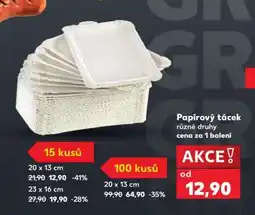 Kaufland PAPÍROVÝ TÁCEK nabídka