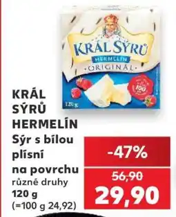 Kaufland Král Sýrů Hermelín nabídka