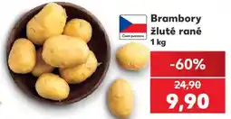 Kaufland Brambory žluté rané 1 kg nabídka
