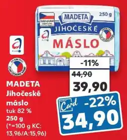 Kaufland Madeta Jihočeské máslo nabídka