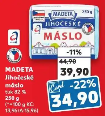 Kaufland Madeta Jihočeské máslo nabídka