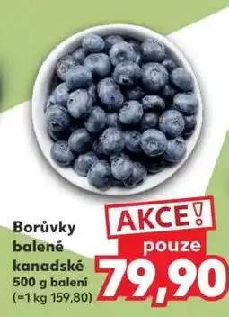 Kaufland Borůvky balené - kanadské nabídka