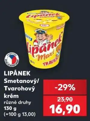 Kaufland LIPÁNEK Smetanový/ Tvarohový krém nabídka