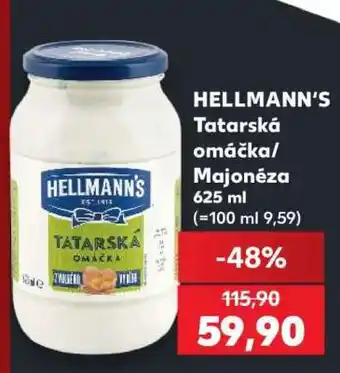 Kaufland Hellmann's Tatarská omáčka/Majonéza 625 ml nabídka