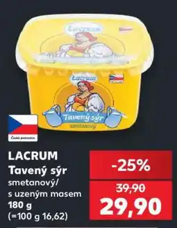 Kaufland LACRUM Tavený sýr smetanový/s uzeným masem nabídka