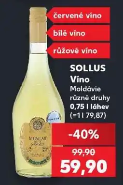 Kaufland SOLLUS Víno nabídka