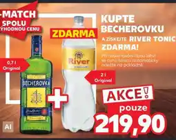 Kaufland Becherovka + River Tonic nabídka