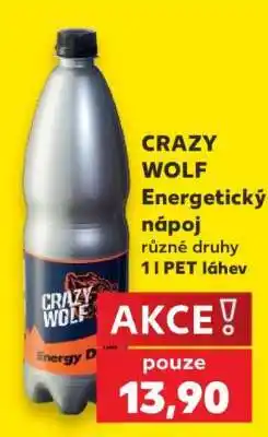 Kaufland CRAZY WOLF Energetický nápoj nabídka