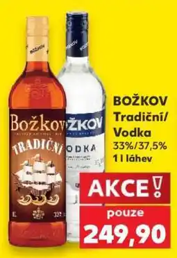 Kaufland BOŽKOV TRADIČNÍ, VODKA nabídka