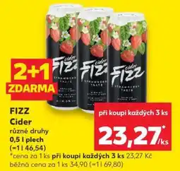 Kaufland FIZZ Cider nabídka