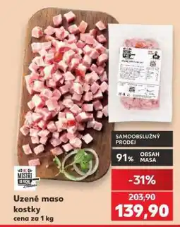 Kaufland Uzené maso kostky nabídka