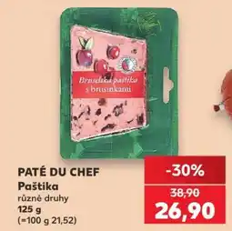 Kaufland PATÉ DU CHEF Paštika nabídka