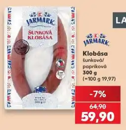 Kaufland Jarmark Klobása šunková/papriková nabídka