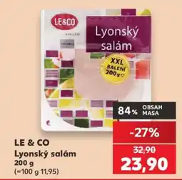 Kaufland LE&CO Lyonský salám 200 g nabídka