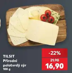 Kaufland TILSIT Přírodní polotvrdý sýr 100 g nabídka