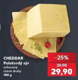 Kaufland CHEDDAR Polotvrdý sýr nabídka