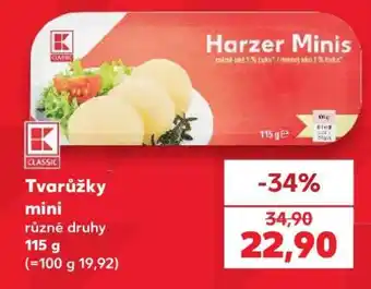Kaufland Tvarůžky mini nabídka