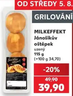 Kaufland MILKEFFEKT Jánošíkův oštěpek uzený 115 g nabídka