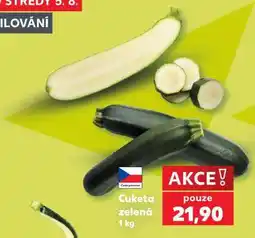 Kaufland Cuketa zelená nabídka