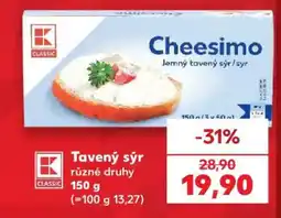 Kaufland Tavený sýr Cheesimo nabídka