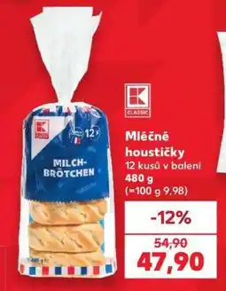 Kaufland Mléčné houstičky nabídka