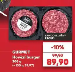 Kaufland GURMET Hovězí burger nabídka