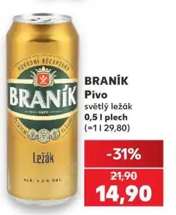 Kaufland BRANÍK Pivo nabídka