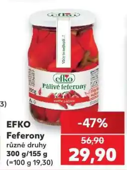 Kaufland Efko feferony nabídka