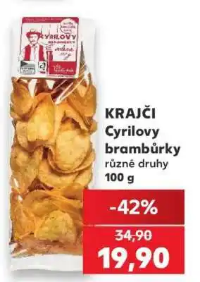 Kaufland KRAJČI Cyrilovy brambůrky nabídka