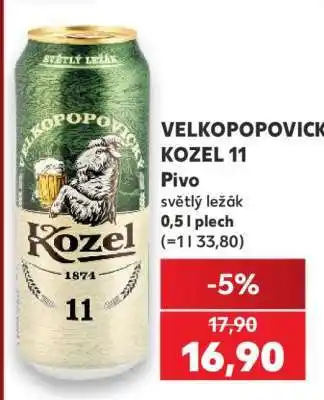 Kaufland Velkopopovický Kozel 11 nabídka