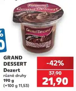 Kaufland Grand Dessert nabídka