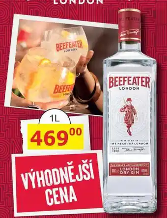 BENE Nápoje Beefeater London dry gin nabídka