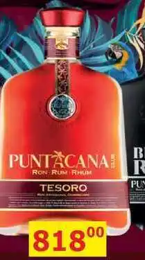 BENE Nápoje PUNTACANA TESORO RUM nabídka
