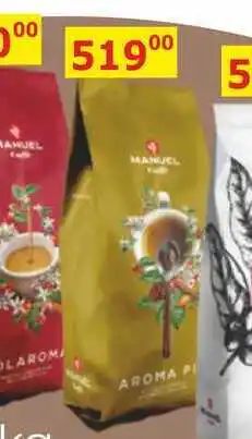 BENE Nápoje MANUEL AROMA PIU káva nabídka
