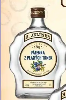 BENE Nápoje R. JELÍNEK Pálenka z Planých Trnek 42% nabídka