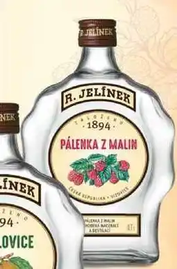 BENE Nápoje R. JELÍNEK Pálenka z Malin budík 42% nabídka