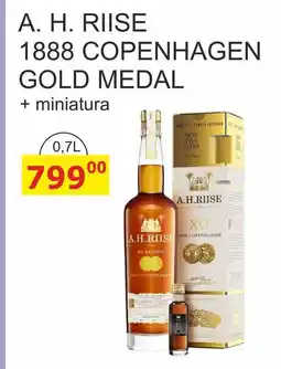 BENE Nápoje A. H. RIISE 1888 COPENHAGEN GOLD MEDAL + miniatura 0,7L nabídka