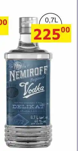 BENE Nápoje NEMIROFF Originale Vodka nabídka