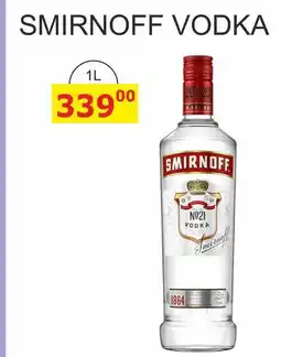 BENE Nápoje SMIRNOFF VODKA nabídka
