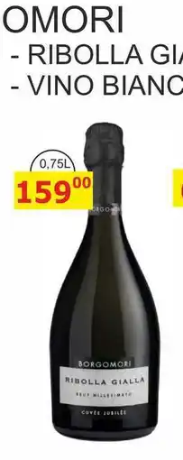 BENE Nápoje BORGOMORI PROSECCO 0,75L RIBOLLA GIALLA nabídka