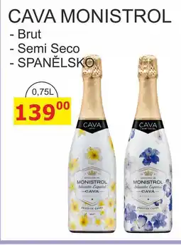 BENE Nápoje CAVA MONISTROL nabídka