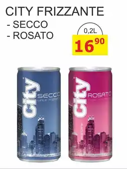 BENE Nápoje CITY FRIZZANTE nabídka