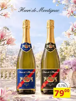 BENE Nápoje Henri de Montignac BRUT DEMI-SEC nabídka