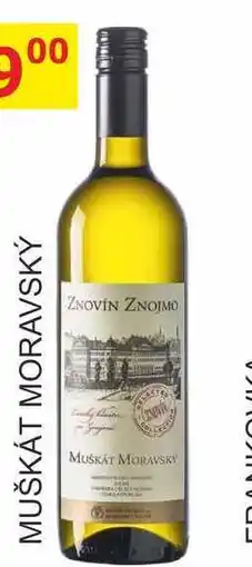 BENE Nápoje ZNOVÍN ZNOJMO 0,75L MUŠKÁT MORAVSKÝ nabídka