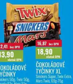 Ratio ČOKOLÁDOVÉ TYČINKY XL, 69g-75g nabídka