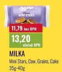 Ratio MILKA, 35g-40g nabídka