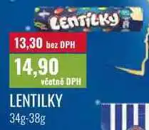 Ratio LENTILKY, 34g-38g nabídka