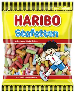 Ratio Haribo 80g, vybrané druhy nabídka