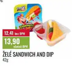 Ratio ŽELÉ SANDWICH AND DIP nabídka